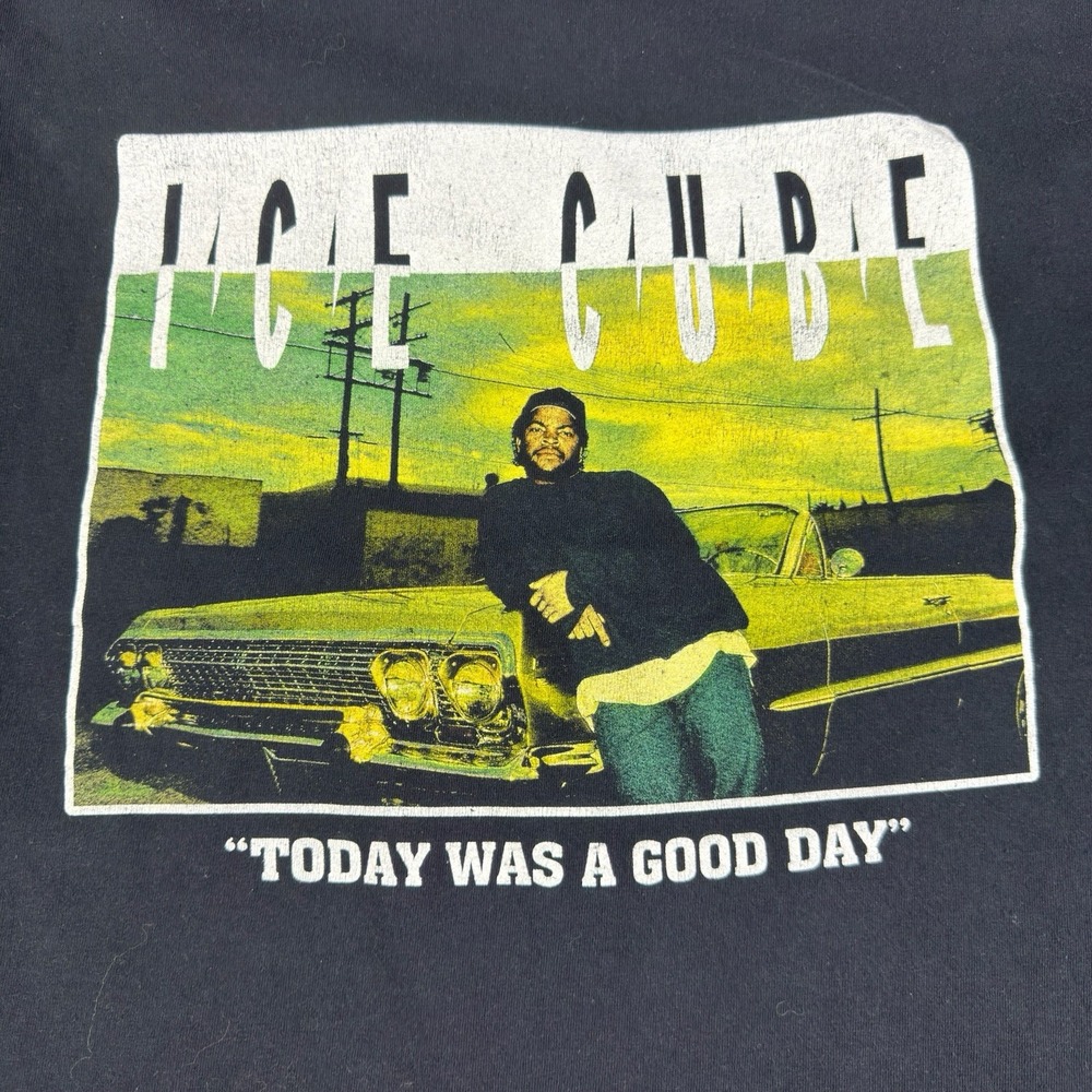 Ice Cube Shirt Men's 3XL Black Rap Tee Today Was a Good Day Hip Hop Graphic - Picture 4 of 8